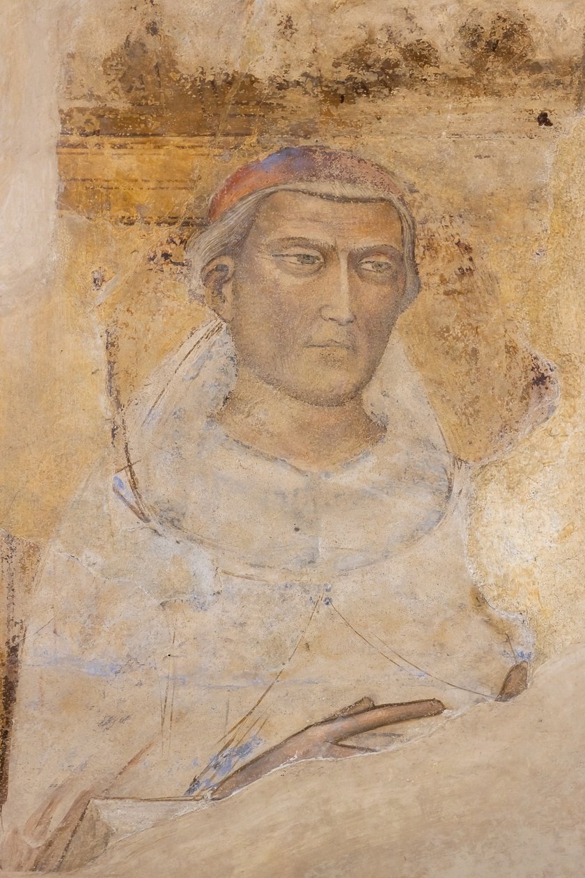 „Portret świętego (św. Yves Hélory?) (fresk) autorstwa Jacopo di Cione