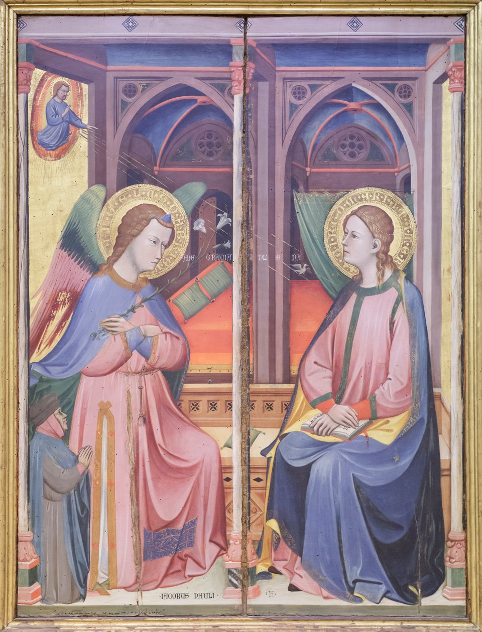 Zwiastowanie, ok. 1390 (tempera na panelu) autorstwa Jacopo di Paolo