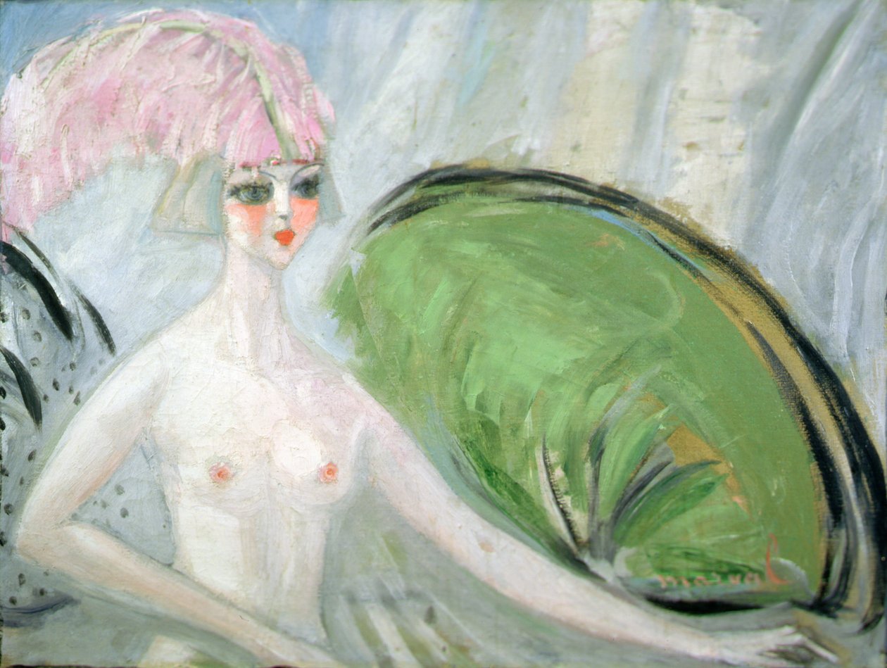 Naga kobieta (olej na płótnie) autorstwa Jacqueline Marval