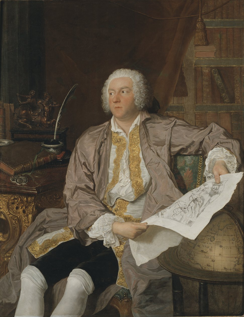 Hrabia Carl Gustaf Tessin (1695-1770) autorstwa Jacques Andre Joseph Camelot Aved