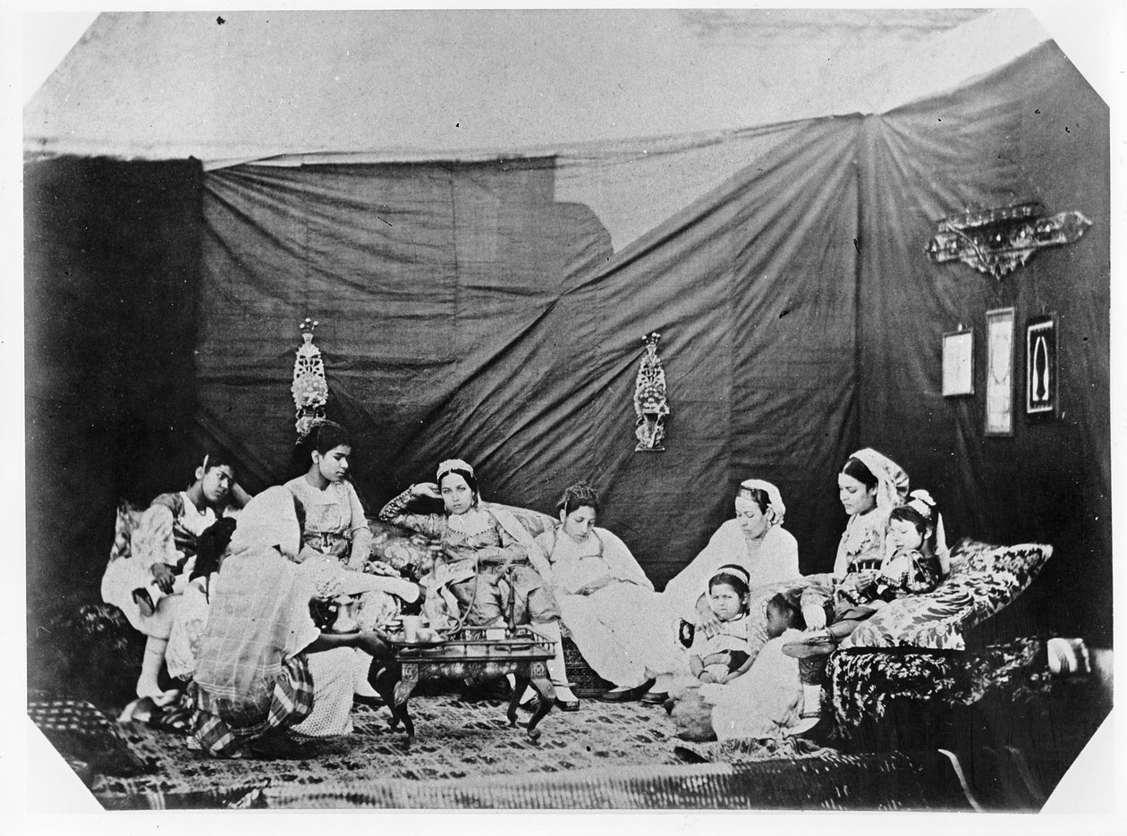 Kobiety w Algierze, ok. 1860 autorstwa Jacques Antoine Moulin