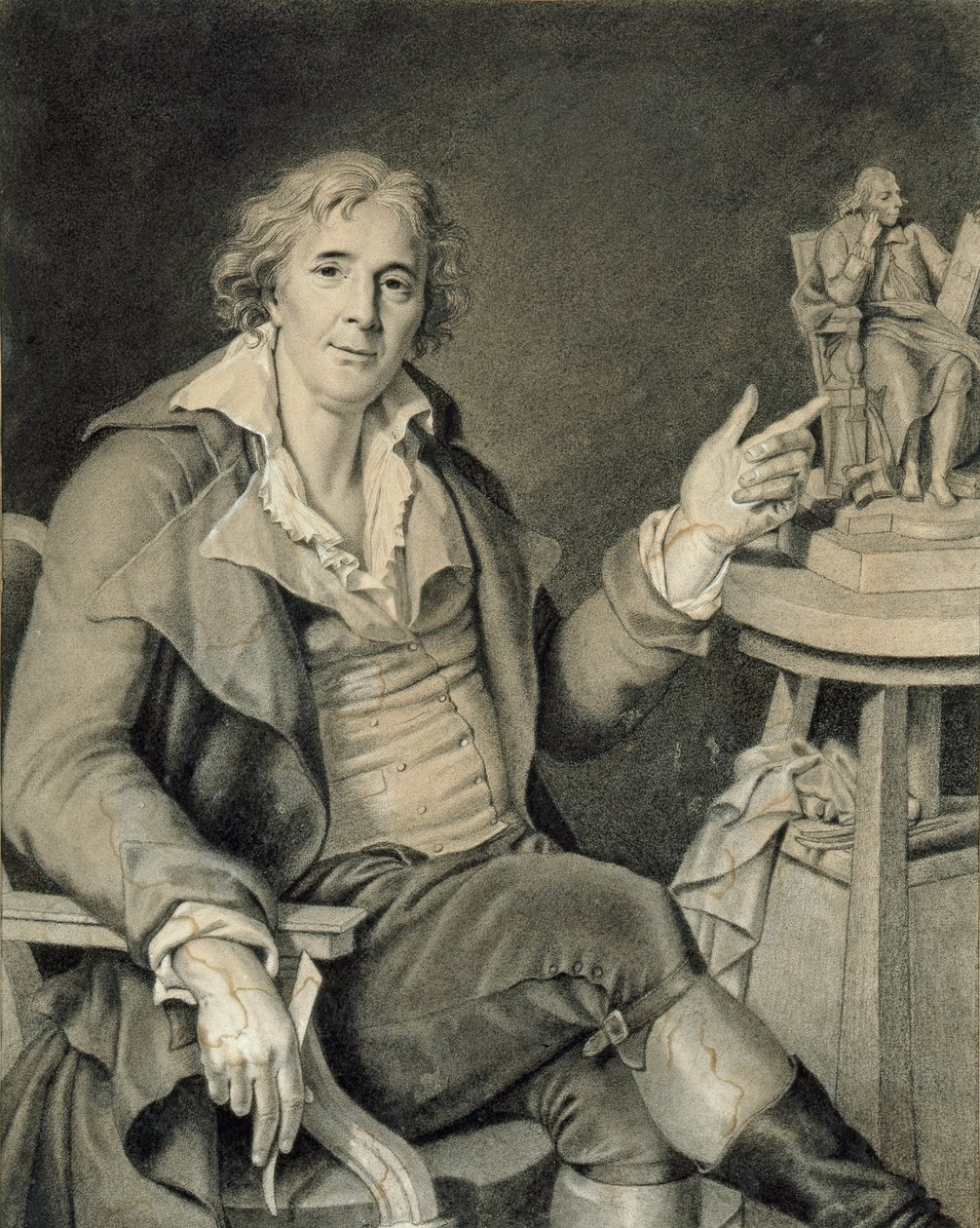 Portret Augustyna Pajou, 1782 autorstwa Jacques Augustin Catherine Pajou