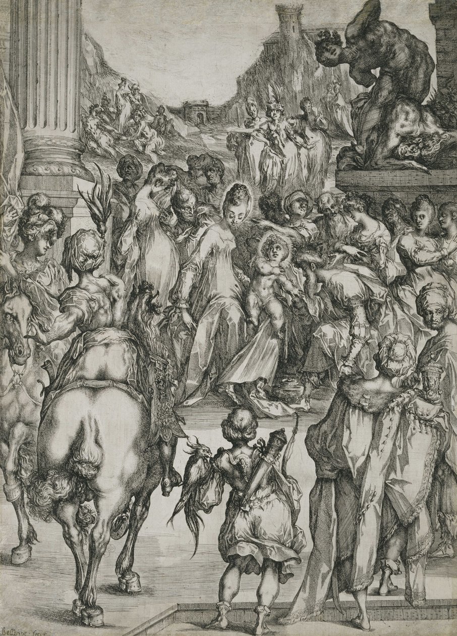 Adoracja Magów autorstwa Jacques Bellange