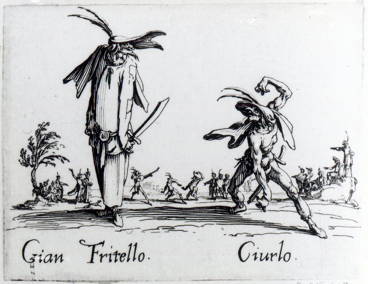 I Balli de Spessanei lub Le Grande Chasse, ok. 1622 autorstwa Jacques Callot