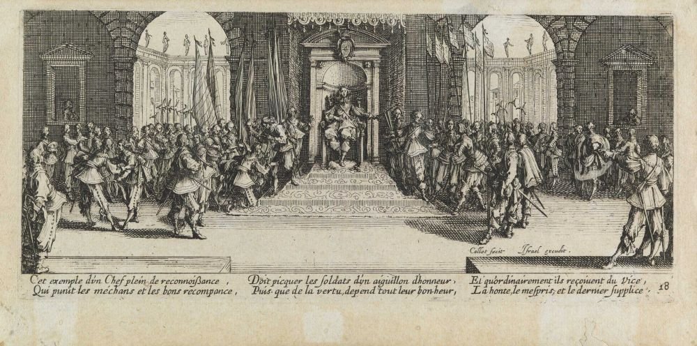 Koło Niedole i złe godziny wojny, pl. 18 autorstwa Jacques Callot