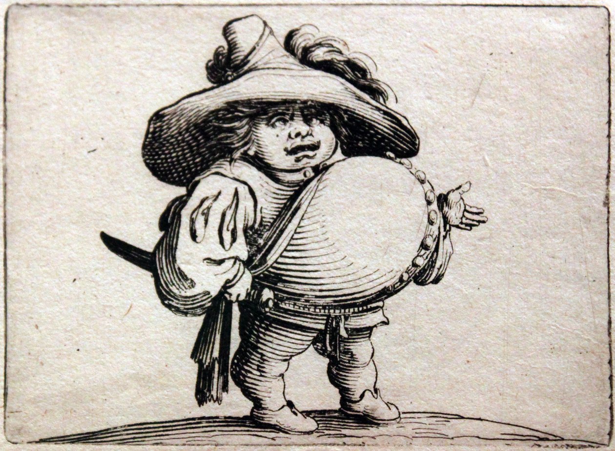 Różne figurki Gobbiego autorstwa Jacques Callot