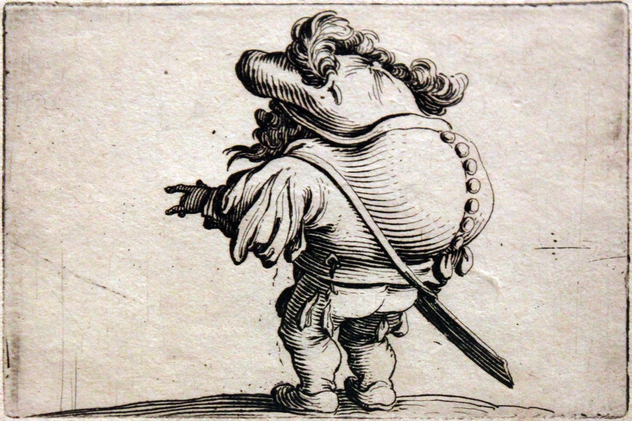 Różne figurki Gobbiego autorstwa Jacques Callot