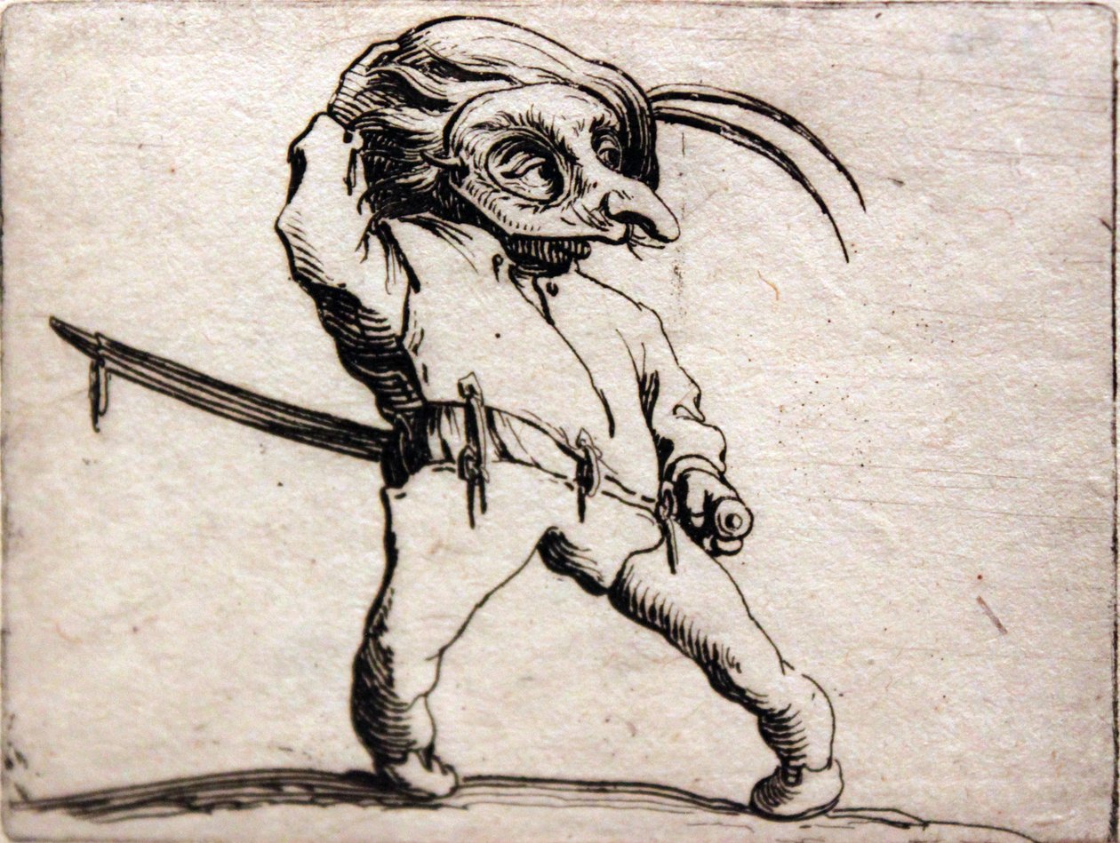 Różne figurki Gobbiego autorstwa Jacques Callot
