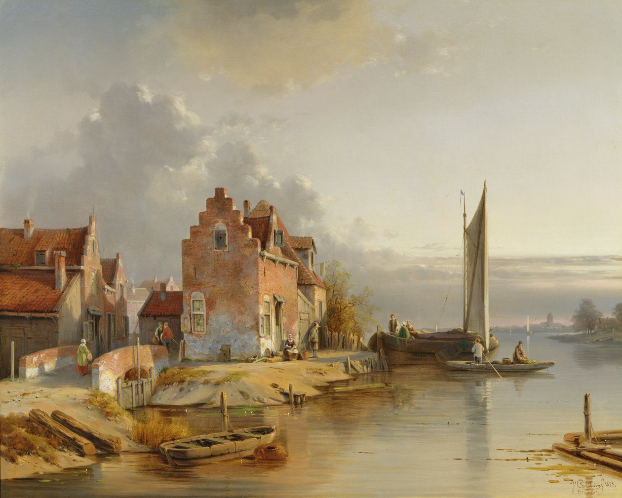 Belgijskie Wybrzeże, 1858 autorstwa Jacques Carabain