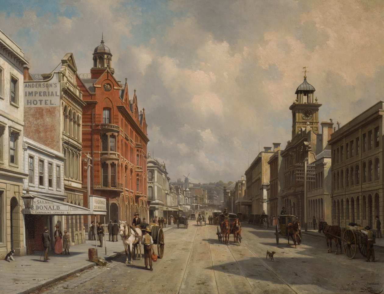 Queen Street, Auckland autorstwa Jacques Carabain