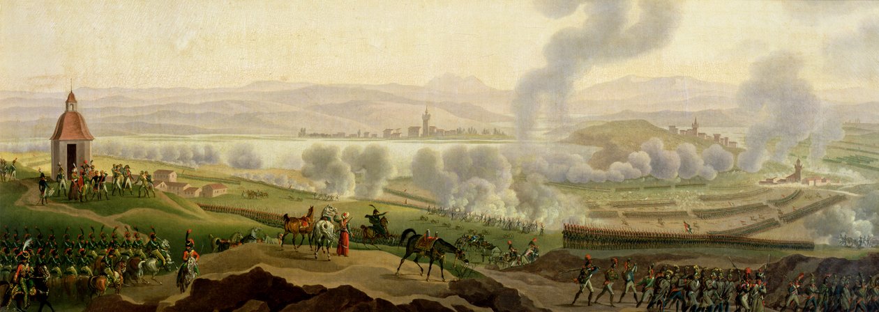 Bitwa pod Wagram, 6 lipca 1809 r. autorstwa Jacques Francois Joseph Swebach