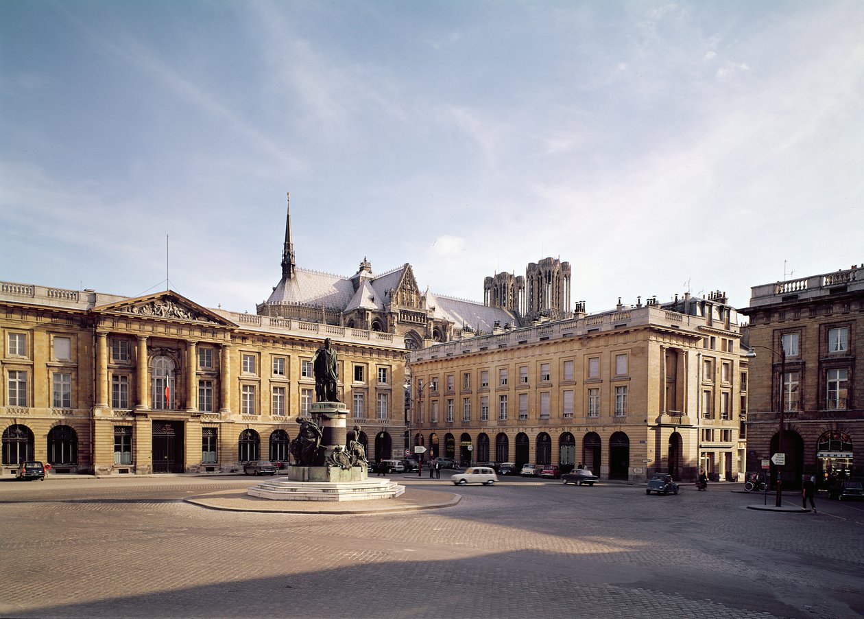 Widok na południową stronę Place Royale autorstwa Jacques Germain Soufflot
