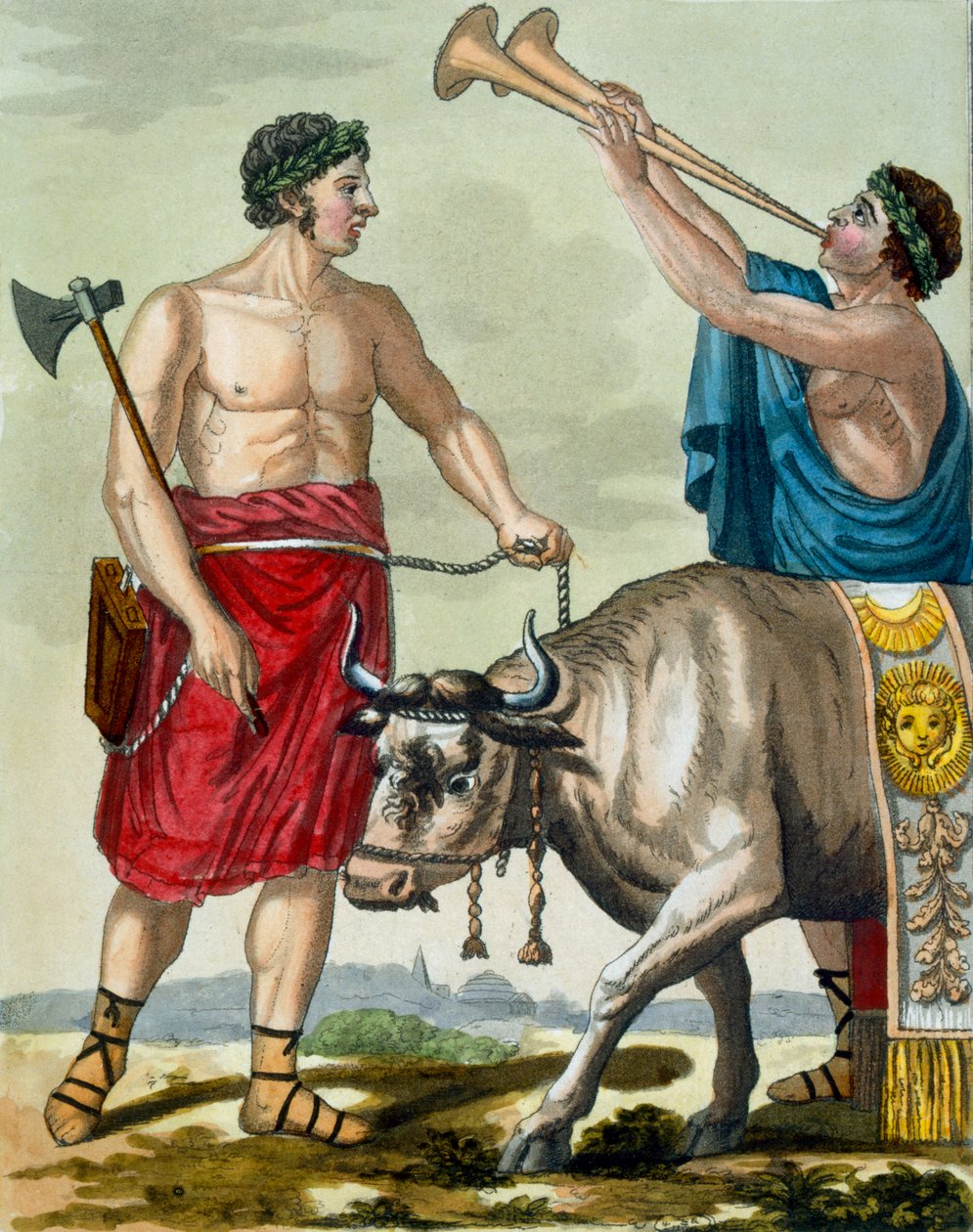 Ofiara z byka, ilustracja z "L