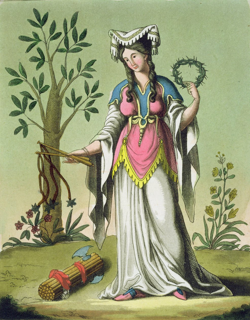 Sybil z Delf, nr 15 z „Antycznego Rzymu”, rycina Labrousse, opublikowana w 1796 r. autorstwa Jacques Grasset de Saint Sauveur