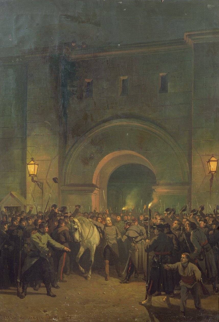 Wyzwolenie więźniów politycznych z więzienia Mazas, 21 stycznia 1871 r. autorstwa Jacques Guiaud