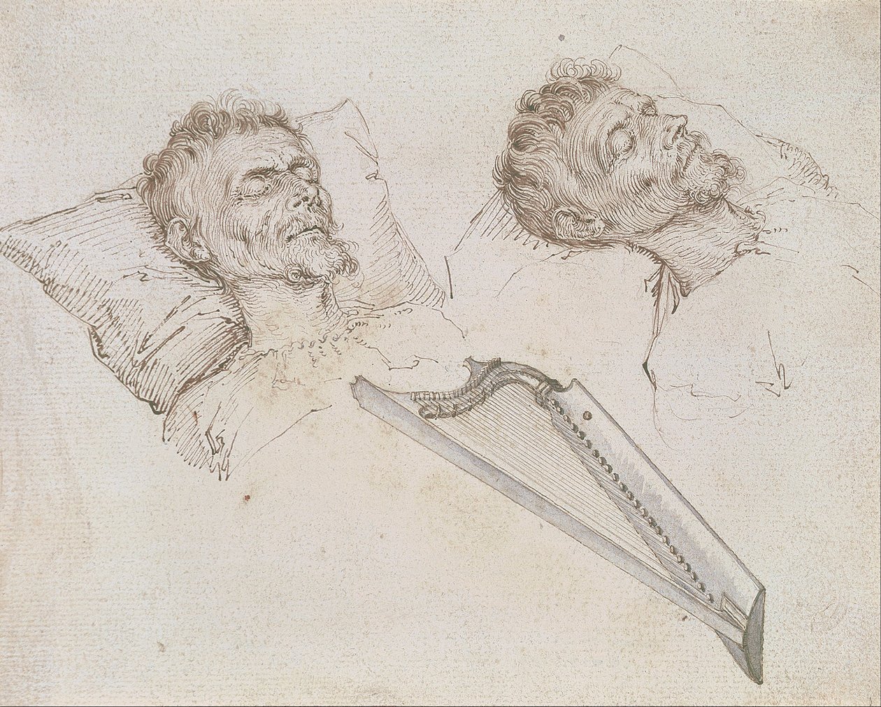 Karel van Mander na łożu śmierci autorstwa Jacques II de Gheyn