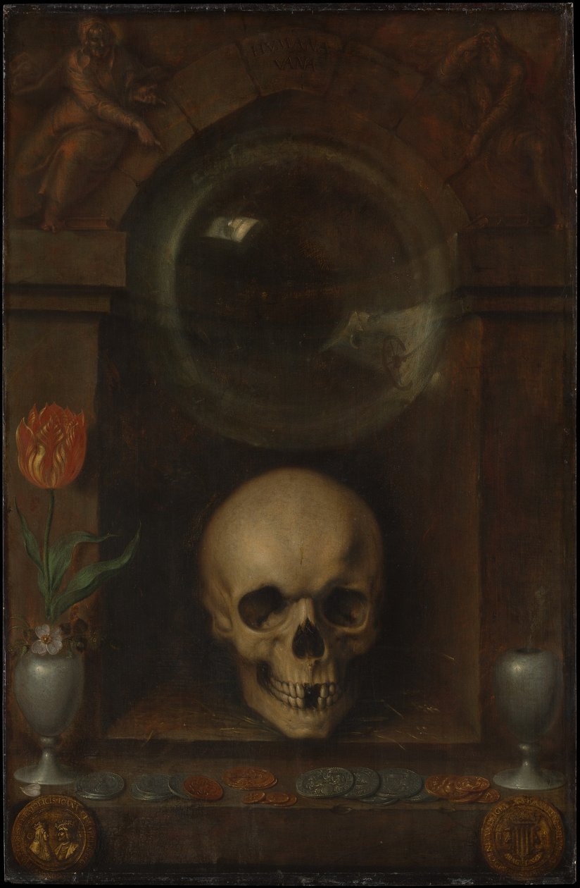 Martwa natura Vanitas, 1603 autorstwa Jacques II de Gheyn