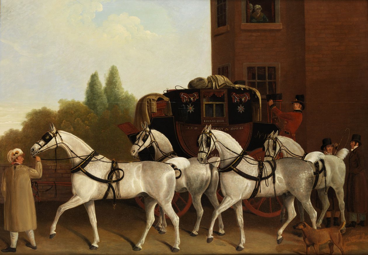 Edynburg i Londyn Royal Mail autorstwa Jacques Laurent Agasse