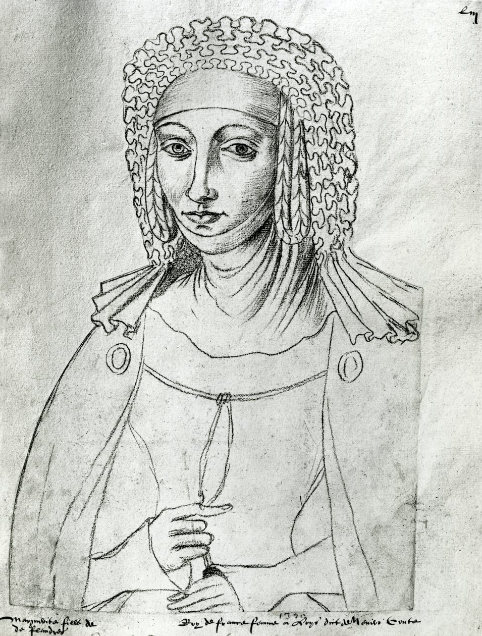 Ms. 266 k. 53 Małgorzata de France (1310-82), z „Recueil d