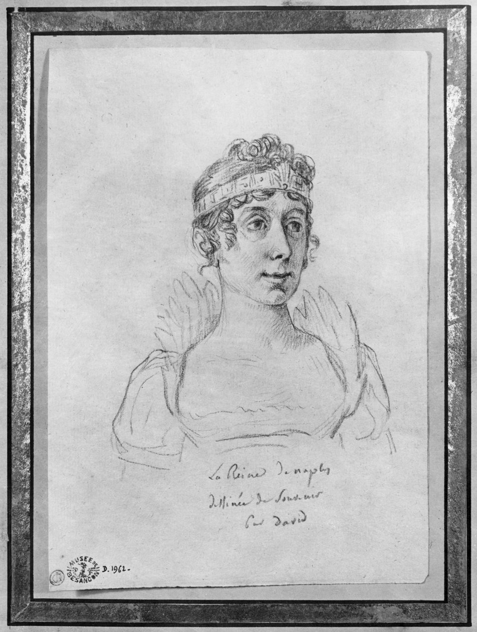 Caroline Bonaparte, królowa Neapolu autorstwa Jacques Louis David
