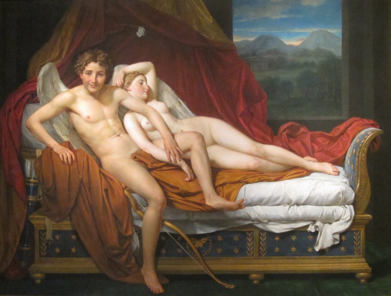 Kupidyn i Psyche autorstwa Jacques Louis David