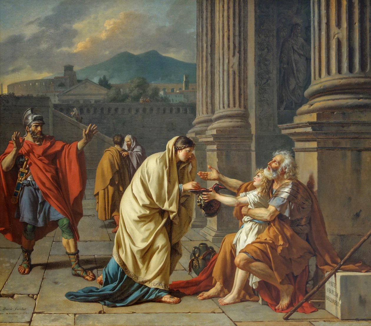 Rozpoznano Louvre David Belisaire autorstwa Jacques Louis David