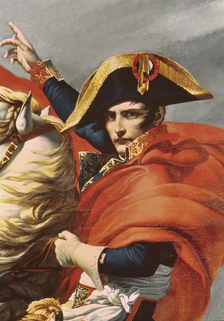 Napoleon (1769-1821) Przejście przez Alpy 20 maja 1800, 1802 autorstwa Jacques Louis David