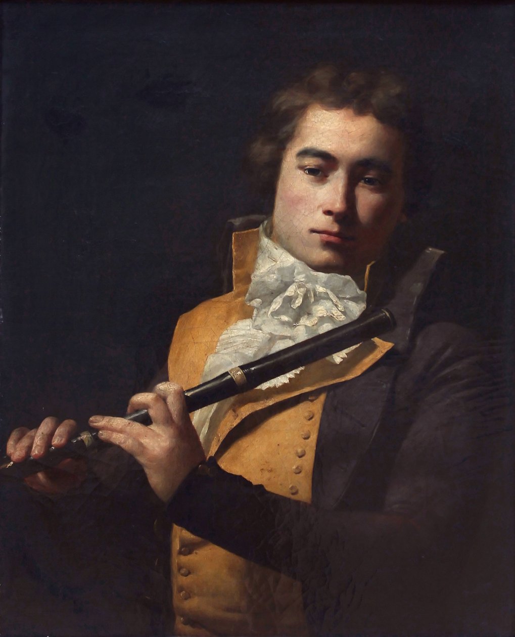 Portret flecisty François Devienne autorstwa Jacques Louis David