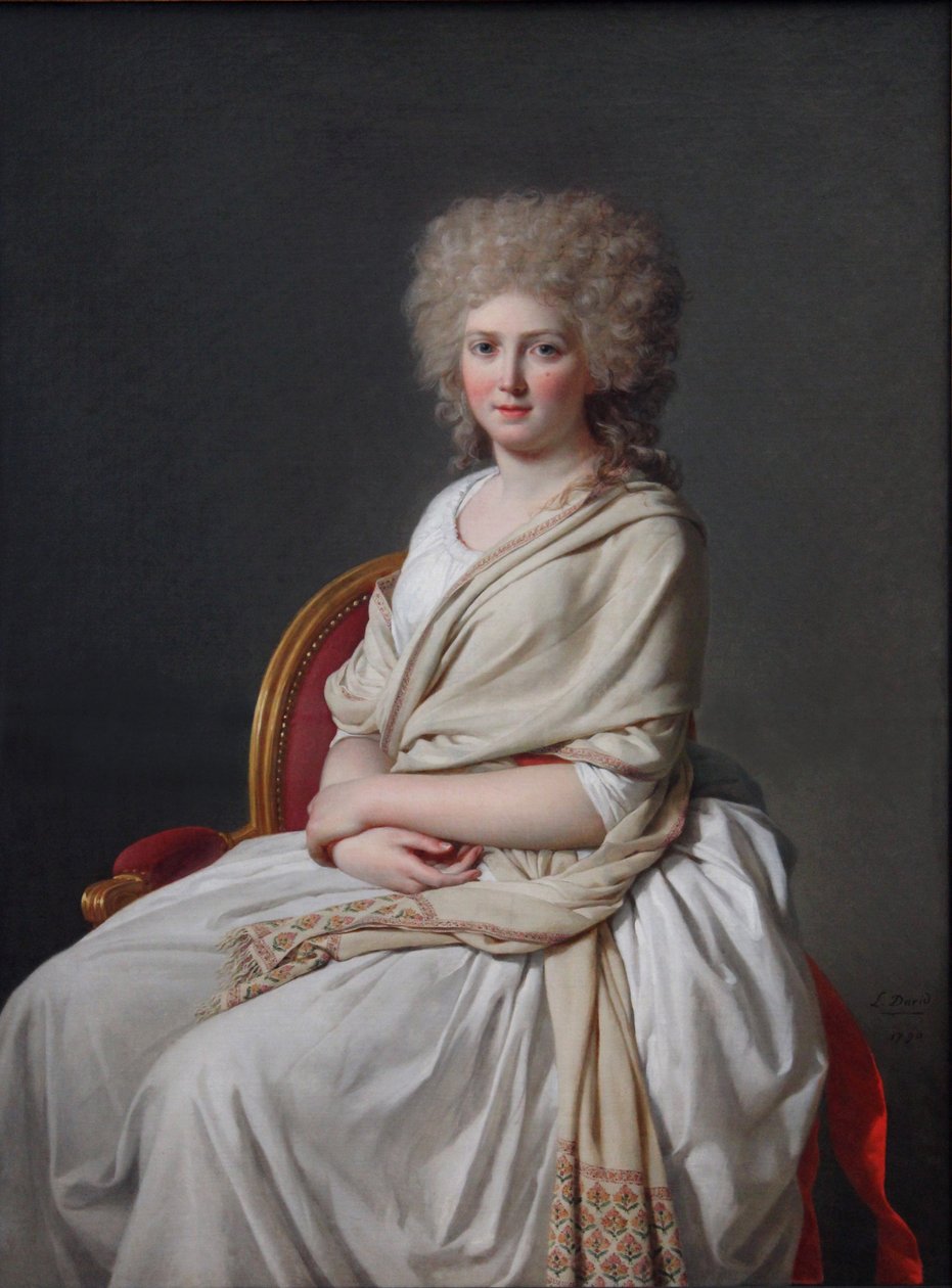 Portret autorstwa Jacques Louis David