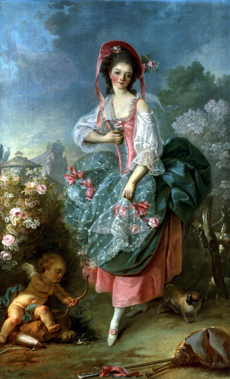 Portret Mademoiselle Guimard jako Terpsichore, c.1799 autorstwa Jacques Louis David