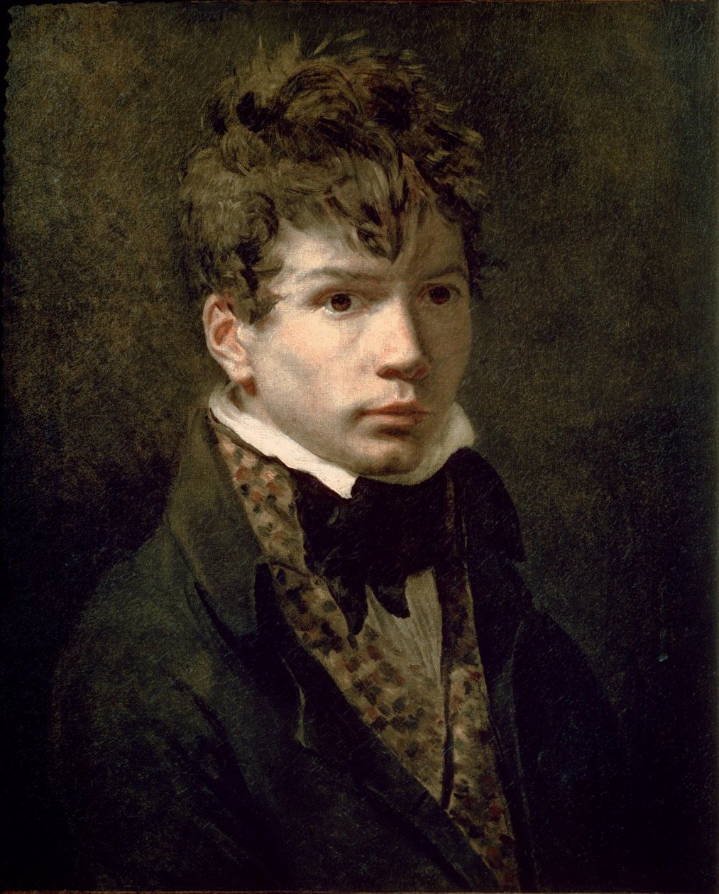 Portret młodego Ingresa (1780-1867) 1790 autorstwa Jacques Louis David