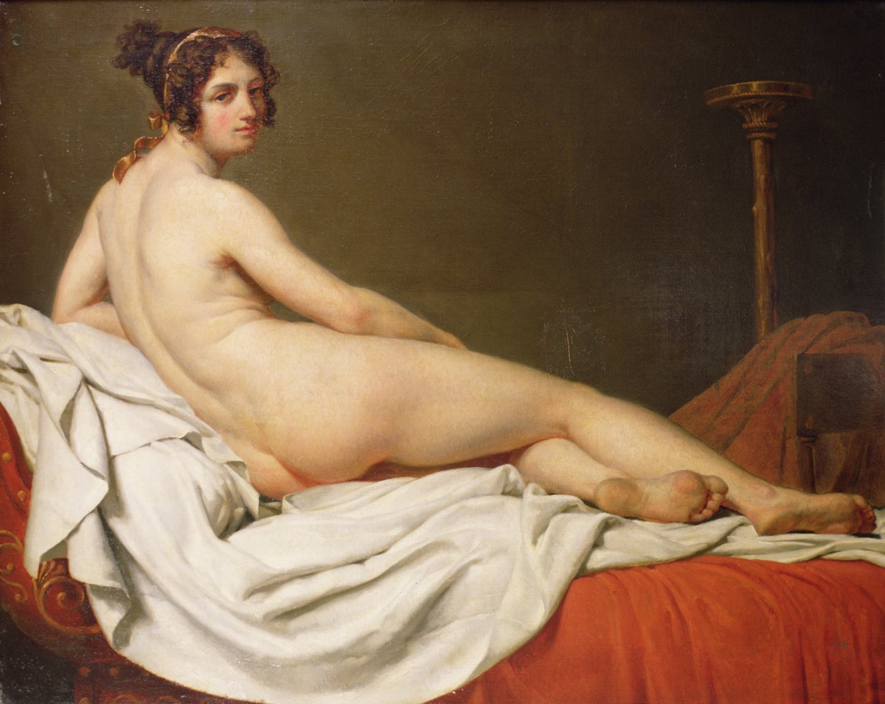 Leżąca naga autorstwa Jacques Louis David