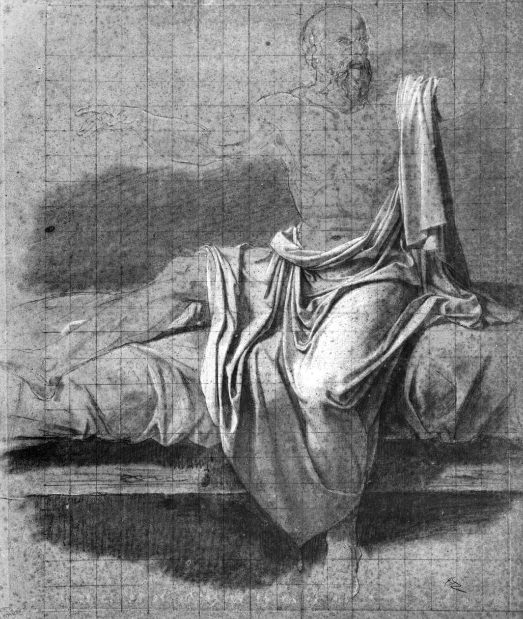 Studium śmierci Sokratesa autorstwa Jacques Louis David
