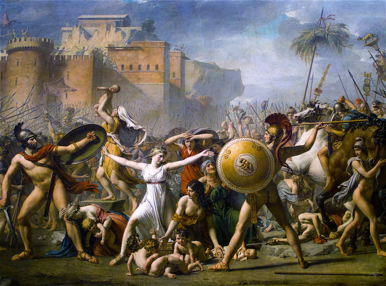 Interwencja Sabinek autorstwa Jacques Louis David