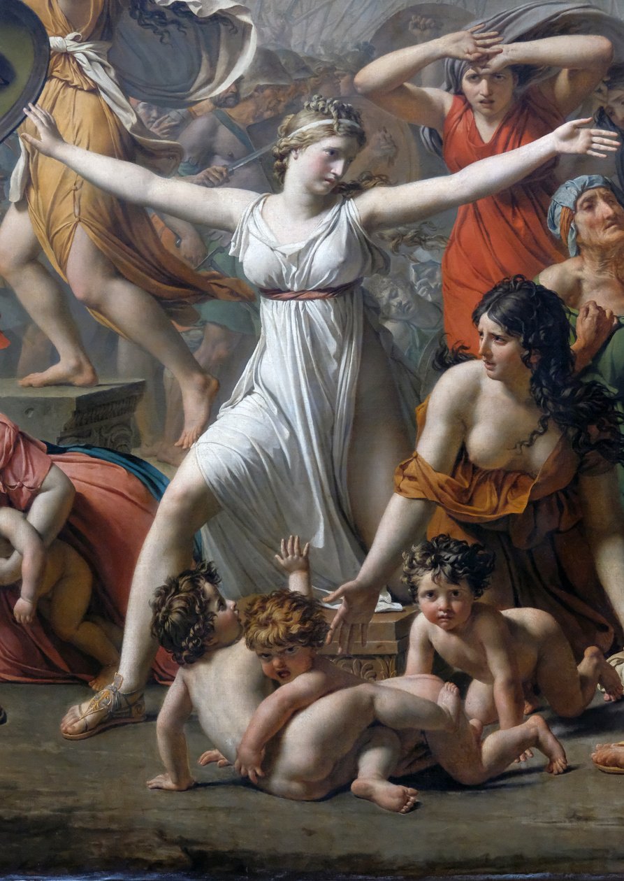 Interwencja Sabinek autorstwa Jacques Louis David