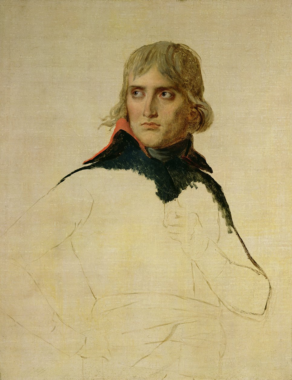 Niedokończony portret generała Bonaparte (1769-1821) c.1797-98 autorstwa Jacques Louis David