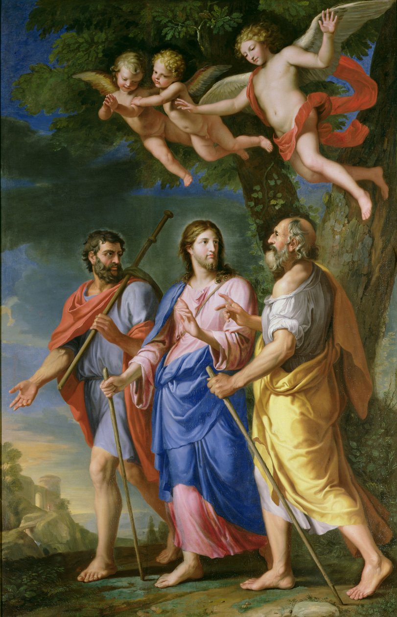Chrystus na drodze do Emaus autorstwa Jacques Stella