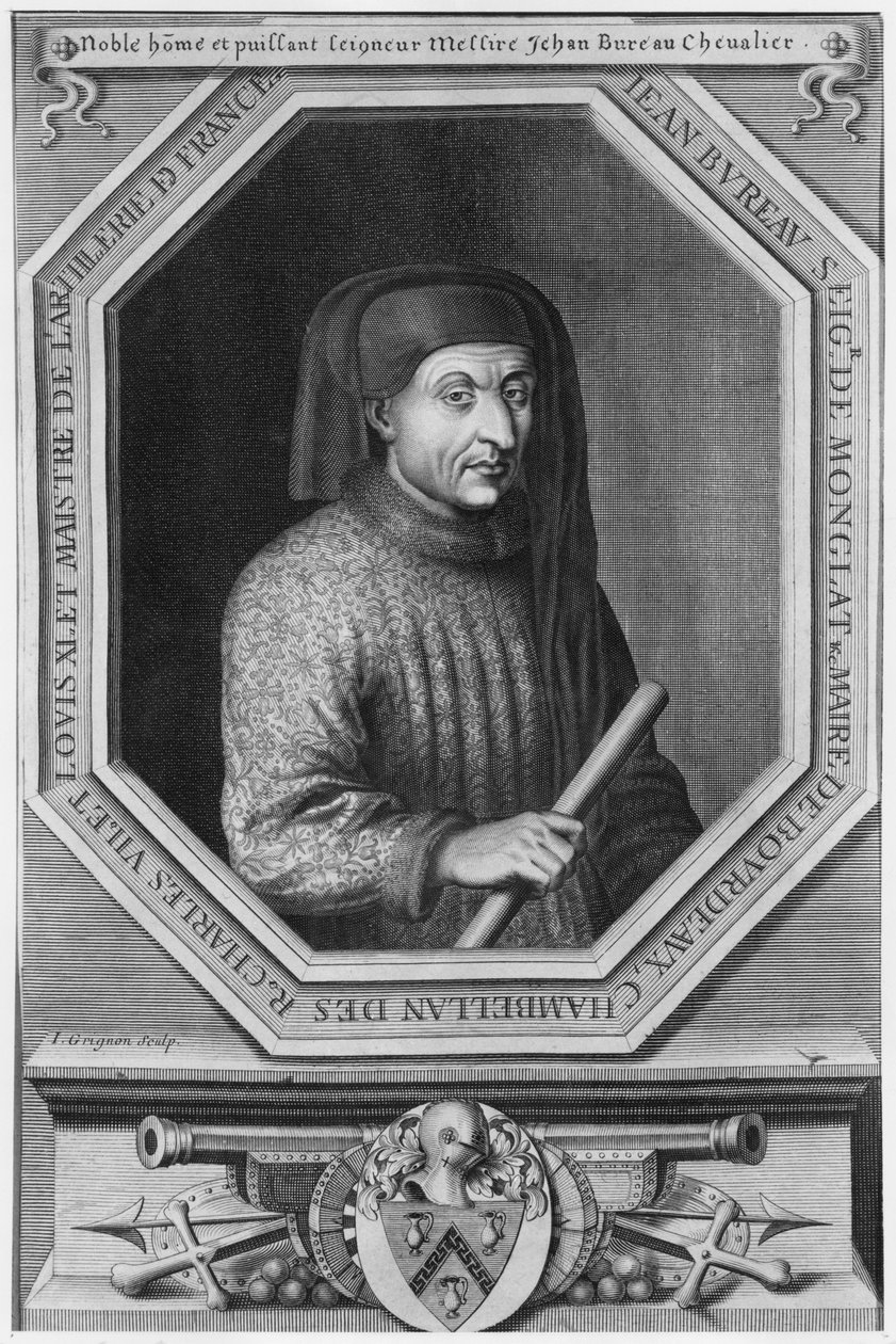 Portret Jean Bureau, mistrza artylerii pod panowaniem Karola VII, lorda Montglat, burmistrza Bordeaux autorstwa Jacques the Elder Grignon