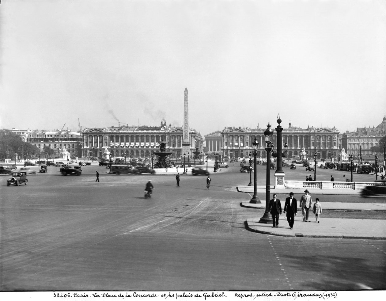 Place de la Concorde, zaprojektowany w 1757 autorstwa Jacques Ange Gabriel