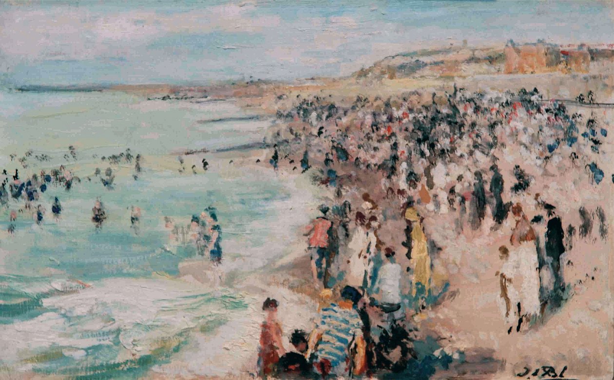 Plaża Dieppe autorstwa Jacques Emile Blanche