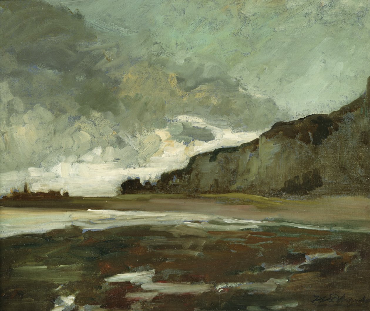 Les Falaises w Dieppe autorstwa Jacques Emile Blanche