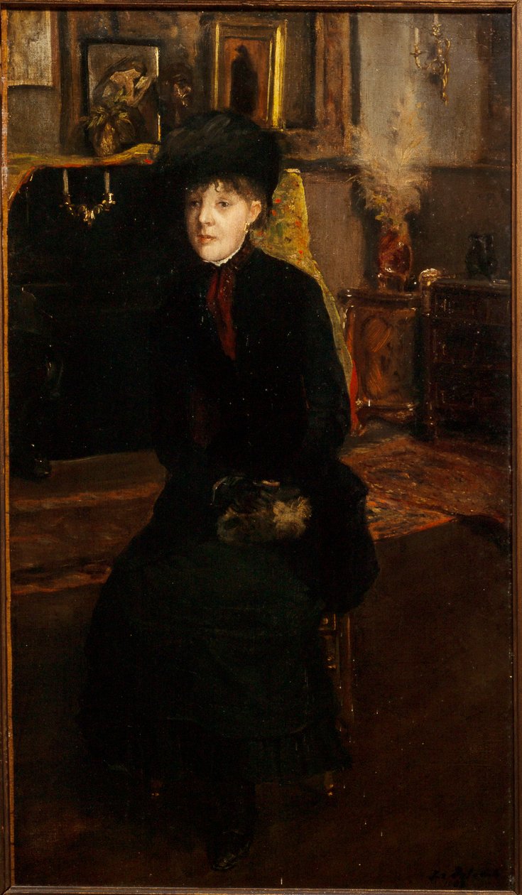 Francuski: Portrait de Mary Cassat (1845-1926), peintre autorstwa Jacques Emile Blanche