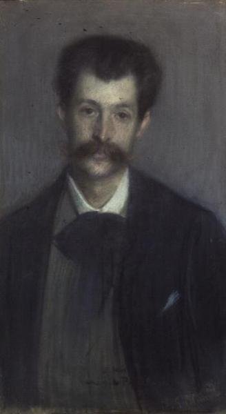 Georges de Porto-Riche (1849-1930) (pastelowy) autorstwa Jacques Emile Blanche