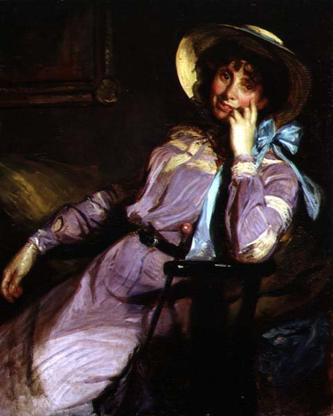 Portret panny MD McEwen (olej na płótnie) autorstwa Jacques Emile Blanche