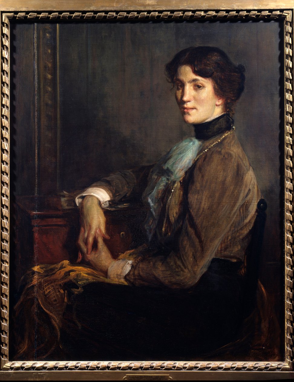 Portret pisarki Florence Halevy (1877-1957), żony pisarza Elie Halevy (1870-1937) autorstwa Jacques Emile Blanche