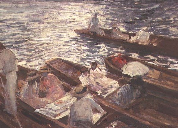Punting w Henley autorstwa Jacques Emile Blanche