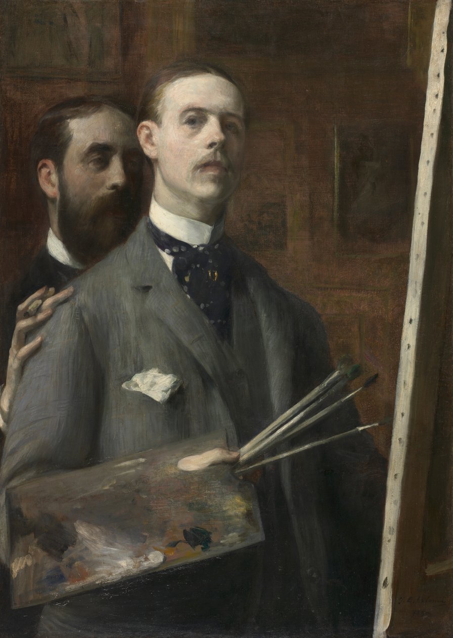 Autoportret z Rafaelem de Ochoa autorstwa Jacques Emile Blanche