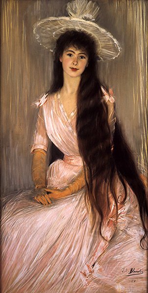 Różowa Róża autorstwa Jacques Emile Blanche