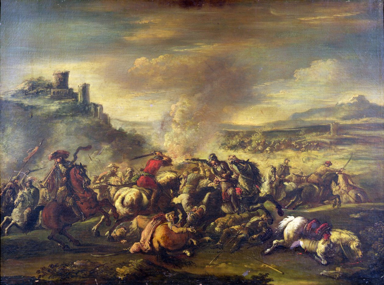 Walka kawalerii autorstwa Jacques 1621 76 Courtois