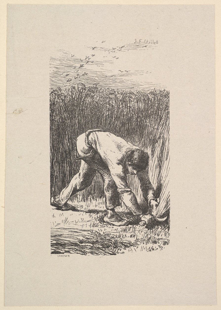 Żniwiarz, 1853. autorstwa Jacques Adrien Lavieille